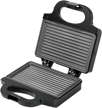 Tostiijzer - Sandwichmaker - Snelle Maaltijden - Antiaanbakplaten Indicatielampje - 25x11x11 cm - Zilver