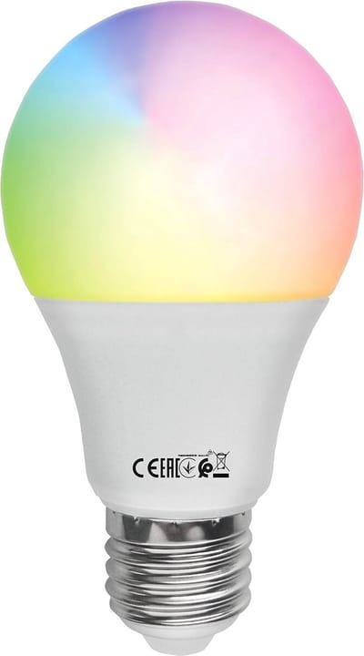 LED Lamp E27 - Kozolux - Smart LED - Wifi+Bluetooth - 9W 800lm - RGB+CCT - Aanpasbare Kleur - Dimbaar