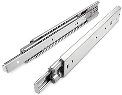 1 Paar (2 stuk) Volledig uitschuifbaar Ladegeleider KV1-80-H53-L1100-SC Lengte 1100 mm Draagkracht 80 kg gegalvaniseerd van SOTECH