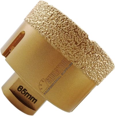 Diamantboor - Tegelboor Gatenzaag - Gaten Boren - Vacuüm Gesoldeerd - 65 mm - Goud