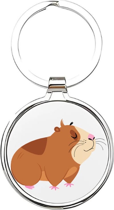 Akyol - Cavia Sleutelhanger - cavia - Dierenliefhebbers - huisdieren - knaagdieren - Hamster - Dieren sleutelhanger - 4 x 7,5 CM