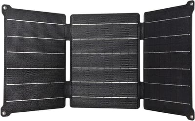 Opvouwbaar Zonnepaneel - Draagbare Energie - Buiten Opladen - Dubbele USB Uitgangen - 21 Watt - Zwart