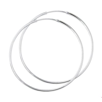 Zilver Oorringen 1,7 MM Ronde Buis 1002248