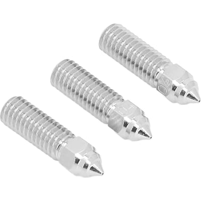 3 Stuks 3D Printer Extruder Nozzle 1.75mm M6 Hoge Snelheid Hotend Extruder Nozzle voor Creality K1 gray