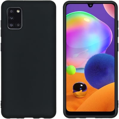 imoshion Hoesje - Geschikt voor Samsung Galaxy A31 - Color Backcover - Zwart