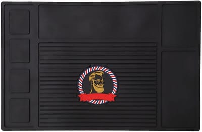 Organizer Mat voor Kappers, 44.9x29.9 cm, Antislip en Waterbestendig voor Kappersstation, Ideaal voor Stylen en Organiseren van Kappersbenodigdheden