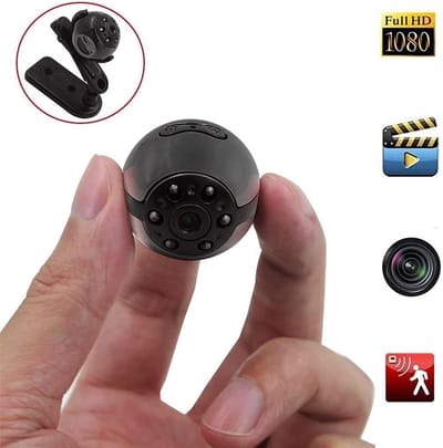 Mini Camera - Verborgen Camera - Thuis Beveiliging - Bewegingsdetectie Nachtzicht - Full HD 1080P - Zwart