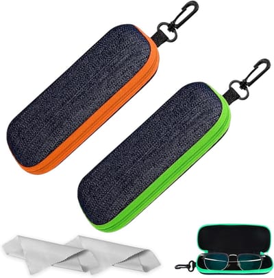 Duurzame Hardcase Brilhoes met Rits en Karabijnhaak voor Zonnebrillen en Leesbrillen - Ideaal voor Studenten en Actieve Gebruikers