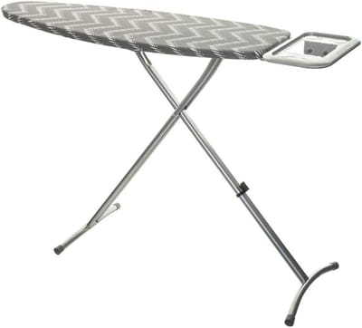 Strijkplank - Strijktafel - Strijkgoed Verzorgen - Met Strijkijzerhouder - 122 x 36 cm - Blauw