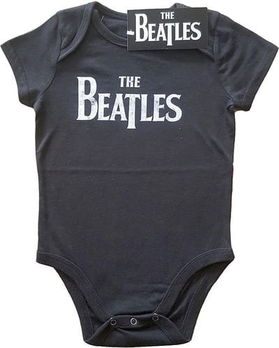 The Beatles - Drop T Logo Baby romper - 0-3 maanden - Zwart