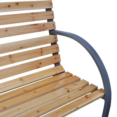 vidaXL - Tuinbank - 112 - cm - massief - vurenhout