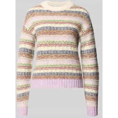 Gebreide pullover met ribboorden