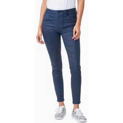 PAIGE Hoxton Ankle Joxxi Pockets Deep Sapphire Luxe Coating Größe: W25 | Slim Jeans Outlet | Damen | Blau
