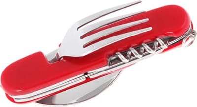 Multifunctioneel Bestek Setje Rood - 6-in-1