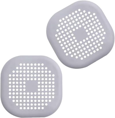 Haarvanger Douche - Afvoerstopper Zeef - Douche Afvoer Beschermen - Met Zuignappen - 137 x 137 cm - Grijs