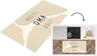 Keukenloper - Loper keuken - Spreuken - Quotes Beste Oma Ooit - Moederdag - Oma - Liefste oma - 120x60 cm - Keukenloper vinyl