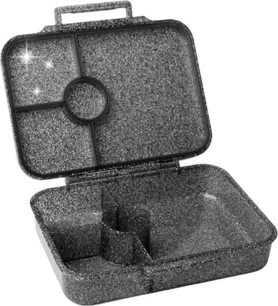 Lekkabox® Glamour Lunchbox 4 vakken - Black