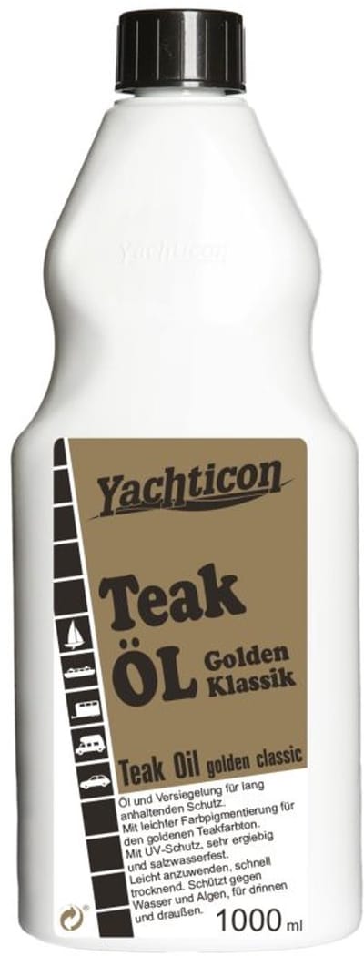 Yachticon Golden Teak Oil / Olie -klassiek- 1000ml