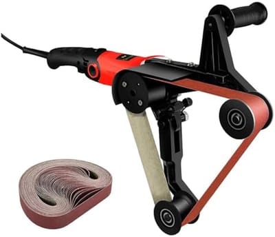 Buispolijstmachine - Metaal polijstmachine - Metalen Buis Bewerken - 360 Graden Dekking - 760x40mm - Grijs
