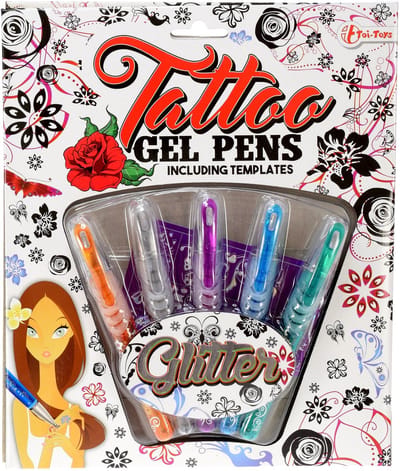 Toi-toys Tattoo Gelpennen 5-delig