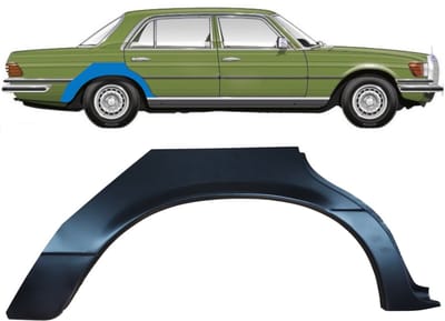 Reparatiepaneel achterspatbord voor Mercedes S-Class W116 1972-1980 / Rechts