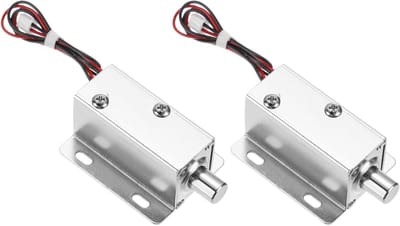 Elektromagnetisch slot - Magneetslot deurslot - Kasten beveiligen - Compact ontwerp - 2 stuks - Metaal
