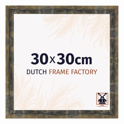 Fotolijst 30x30 cm - MDF - Blauw Goud Gemeleerd - Praag