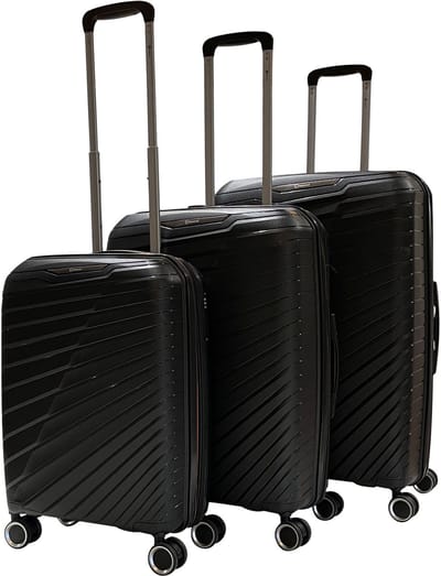 Benzi Salvador PP Kofferset 3 delig - Expandable - Zwart