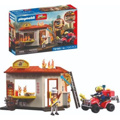 Playmobil City Action Brandweerquad met Hamburgerkraam - 72195