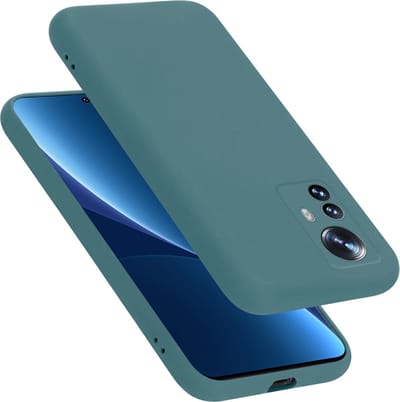 Cadorabo Hoesje geschikt voor Xiaomi 12 PRO in LIQUID GROEN - Beschermhoes gemaakt van flexibel TPU silicone Case Cover