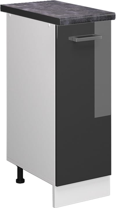 Vicco R-Line Apotheekkast – 30 cm, WB Antraciet Antraciet Hoogglans