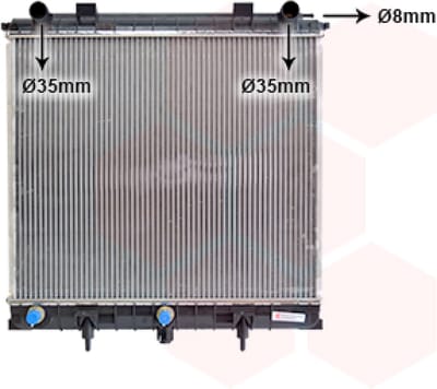 Van Wezel - RADIATOR VOOR RANGE ROVER II 1994-2002 RA400638VWAN