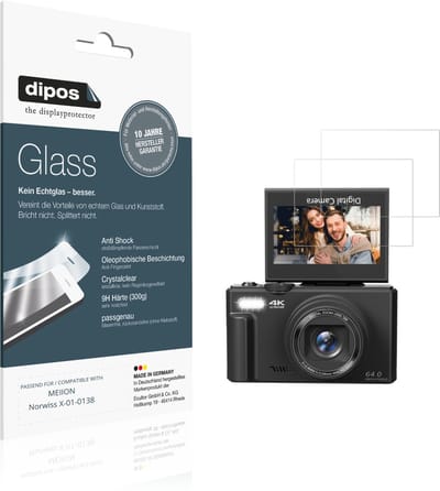 dipos – 2x Pantserfolie geschikt voor MEIION Norwiss X-01-0138 | 9H Screenprotector
