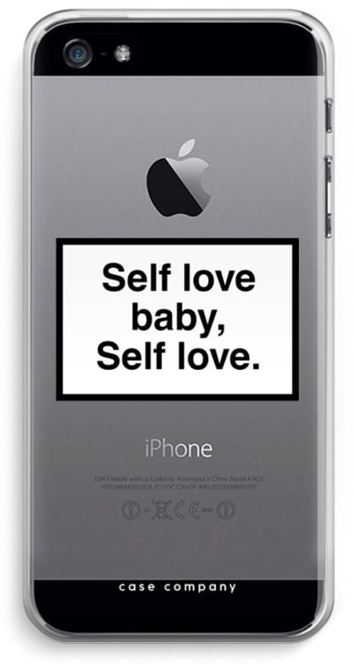 Case Company® - Hoesje geschikt voor iPhone 5 / 5S / SE (2016) hoesje - Self love - Soft Cover Telefoonhoesje - Bescherming aan alle Kanten en Schermrand