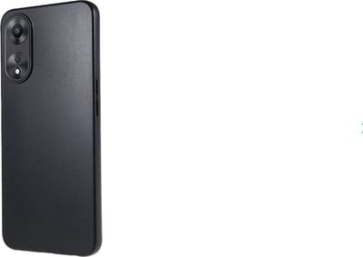 Geschikt voor Oppo A78 Hoesje Matte Back Cover Dun TPU Zwart