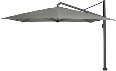 Platinum Sun & Shade – Zweefparasol – Icon Premium - 400x300 cm – Manhattan – Kantelbaar – 360° Draaibaar – 98% UV protectie
