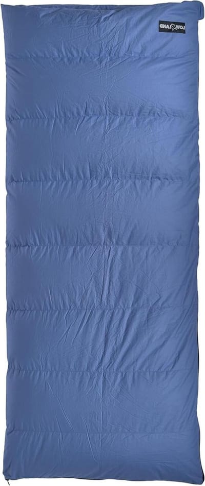 Deken slaapzak - Junior model - Kamperen en outdoor - Eendendons vulling - 160x70 cm - Blauw