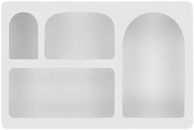 Bryne Wall Plank - Display Shelf - Modern Plank - veelzijdige opslag - Witte afwerking - 40 cm x 13 cm x 60 cm