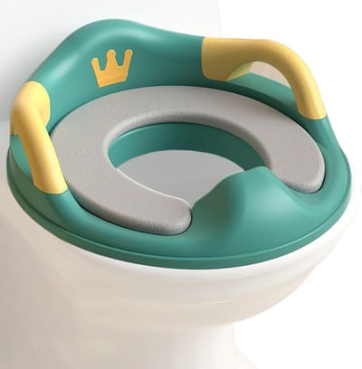 Toiletverkleiner Kinderen - Potty Trainer - Zindelijkheidstraining - Met Rugleuning - 366 x 345 cm - Groen