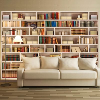 Fotobehang - Home library.