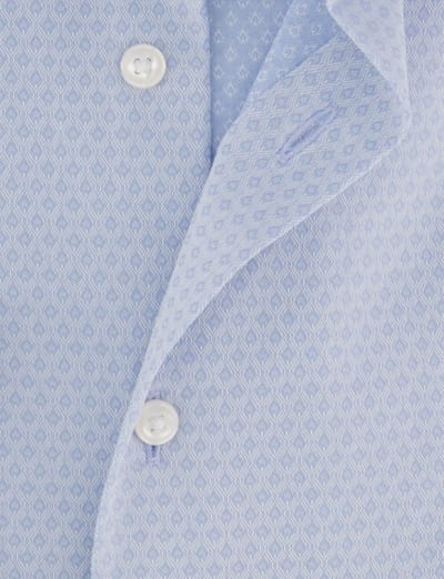Olymp overhemd lichtblauw comfort fit semi-wide collar