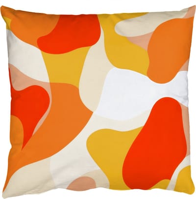 Sierkussens - Kussentjes Woonkamer - 50x50 cm - Abstract - Vormen - Oranje