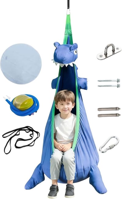 Hangmat Schommelstoel - Zintuiglijke Hangstoel Pod - Ontspannen Binnen Buiten - Drukverlichtende Ergonomie - 150x70cm - Enkel attribuut