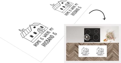 Keukenloper - Loper keuken - Thuis - Cadeau man - Quotes - 120x50 cm - Keukenloper vinyl
