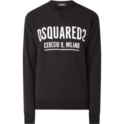 Sweatshirt italien de marque DSQUARED2 Ceresio 9 Cool Milano - Taille: L black