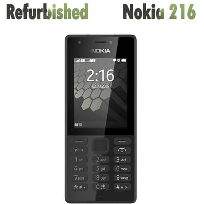 Gereviseerde Nokia Originele Nokia 216 Mobiele Telefoon Met 2 SIM No charger zwart