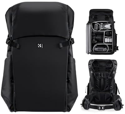 K&F Camera Backpack 30L - zwart