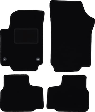 Zwarte velours vloermatten voor: Volkswagen Up! achterklep (2011-)