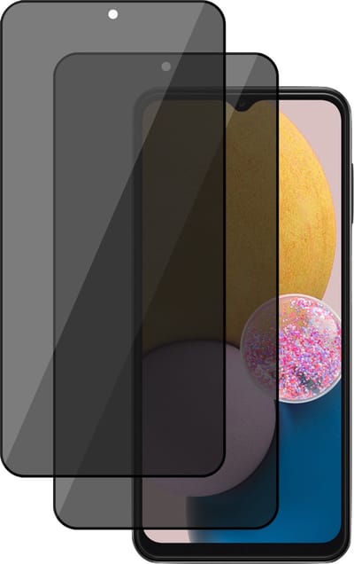 Privacy Screenprotector geschikt voor Samsung Galaxy A13 4G - 2x Gehard Glas Full Screen Tempered Glass Screenprotector