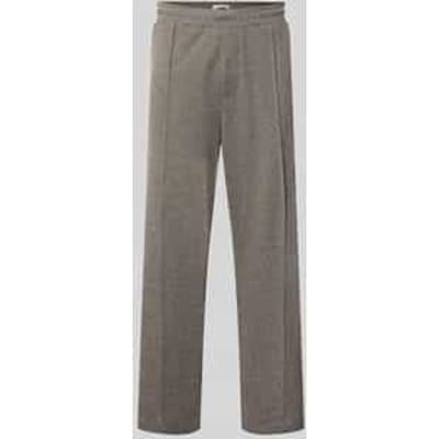 straight fit stoffen broek van katoenmix
